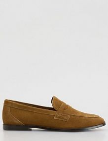 Zamszowe loafersy Reserved beżowe 472ID-80X