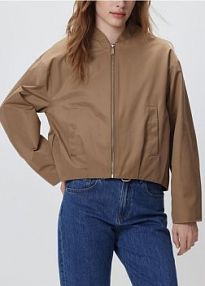 Kurtka ze stójką Reserved brązowa damska 519IA-84X