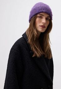 Czapka beanie Reserved fioletowa damska 628FE-44X