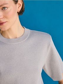 Sweter z wiskozą Reserved szary damski 649JO-09X