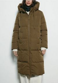Pikowana kurtka z puchem Reserved zielona damska 678AY-78X