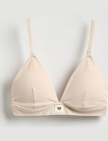 Miękki biustonosz Reserved beżowy 725HQ-08X