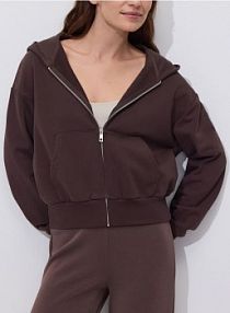 Rozpinana bluza Reserved brązowa damska 752HS-89X