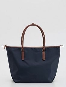 Tkaninowa torebka shopper Reserved granatowa 762FC-59X