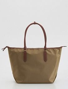 Tkaninowa torebka shopper Reserved beżowa 762FC-80X
