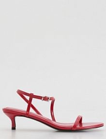 Sandały na obcasie Reserved czerwone 766ID-33X
