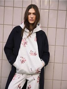 Bluza z haftowanym wzorem Reserved szara damska 767HS-09M