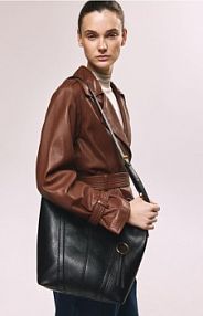 Torebka shopper z zawieszką Reserved czarna 779FC-99X