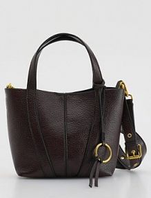 Torebka shopper z zawieszką Reserved brązowa 780FC-93X