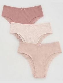 Bawełniane majtki hipster 3 pack Reserved różowe damskie 781HQ-39X