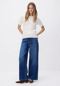 Strukturalny sweter z wiskozą Reserved biały damski 783IP-01X