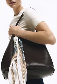 Torebka shopper Reserved brązowa 791FC-89X