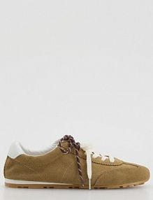 Zamszowe sneakersy Reserved beżowe damskie 797HV-80X