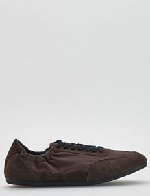 Sneakersy z zamszowymi wstawkami Reserved brązowe damskie 803HV-89X