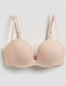 Biustonosz balconette z fiszbinami Reserved beżowy 809HP-02X