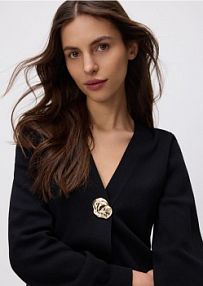 Sweter z wiskozą Reserved czarny damski 809IP-99X