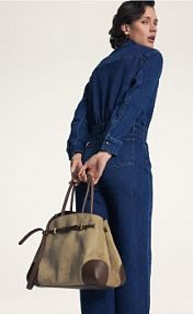 Torebka z imitacji zamszu Reserved beżowa 817FC-80X