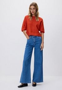 Jeansy wide leg Reserved niebieskie damskie 824IU-50J