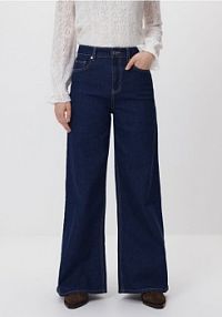 Jeansy wide leg Reserved granatowe damskie 824IU-59J