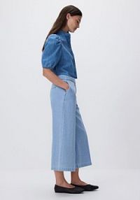 Jeansy culotte Reserved niebieskie damskie 825IU-05J