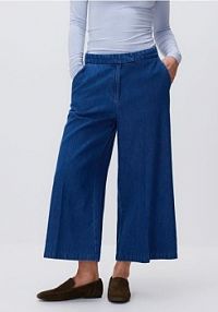 Jeansy culotte Reserved niebieskie damskie 825IU-55J