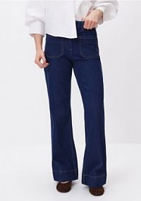 Jeansy flare Reserved niebieskie damskie 827IU-55J