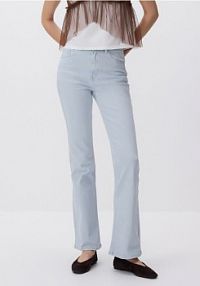 Jeansy flare z wysokim stanem Reserved niebieskie damskie 840IU-05J