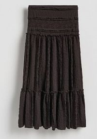 Koronkowa spódnica maxi Reserved brązowa 845HS-89X