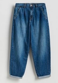 Jeansy barrel leg Reserved niebieskie damskie 856JH-55J