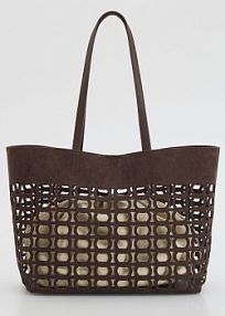 Torebka shopper Reserved brązowa 859FC-89X