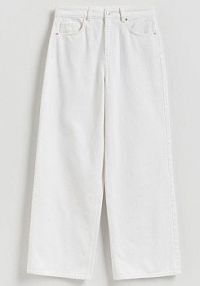Jeansy wide leg Reserved białe damskie 862JH-00J