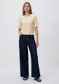 Sweter z wiskozą Reserved żółty damski 865IP-10X