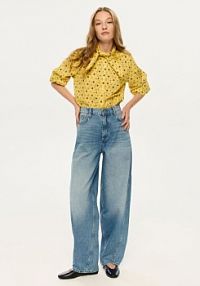 Jeansy barrel leg Reserved niebieskie damskie 872JH-55J