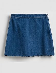 Jeansowa spódnica mini Reserved niebieska 876JH-55J