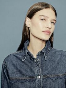 Jeansowa koszula Reserved niebieska 882IU-55J