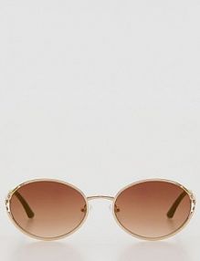 Okulary przeciwsłoneczne Reserved złote damskie 893ID-GLD