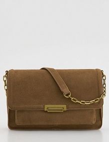 Zamszowa torebka na ramię Reserved beżowa 898CM-80X