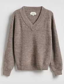 Sweter z wełną Reserved beżowy damski 922II-80M