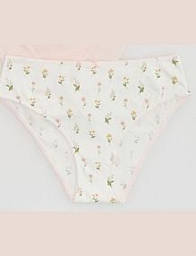 Bawełniane majtki figi 3 pack Reserved brązowe 941HP-93X