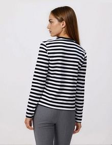 Longsleeve z merceryzowanej bawełny Reserved czarny damski 9467H-99P