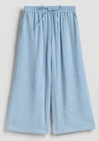 Luźne spodnie z modalem Reserved niebieskie damskie 946JJ-05X