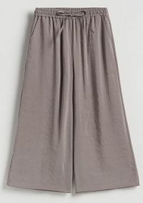 Luźne spodnie z modalem Reserved beżowe damskie 946JJ-80X