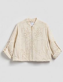 Lekka kurtka z wiskozą Reserved beżowa damska 950JM-02M