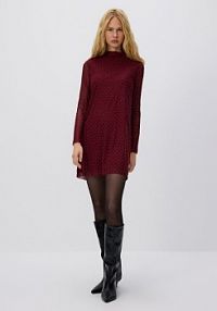 Sukienka z dekoracyjnymi aplikacjami Reserved czerwona 957GA-83X