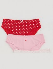 Wzorzyste majtki figi 3 pack Reserved różowe 972HP-03X