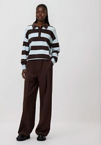 Sweter w paski Reserved niebieski damski 973JH-05X