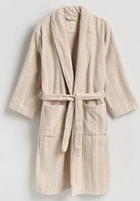 Bawełniany szlafrok Reserved brązowy damski 981HP-88X