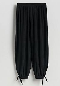 Spodnie balloon Reserved czarne damskie 985HS-99X