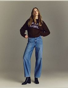 Jeansy barrel leg Reserved niebieskie damskie UB165-55J