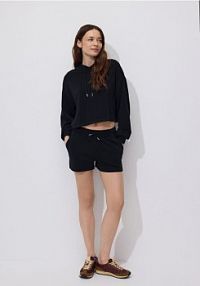 Szorty z wiskozą Reserved czarne damskie VI094-99X